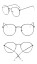 Retro owalne okulary 2