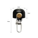 Retro polkupyörän soittokello ruostumattomasta teräksestä 6 × 2,2 cm Klassinen ohjaustangon soittokello Kirkas ja voimakas ääni Elegantti 4