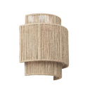 Retro Ratanová Pletená Nástenná Lampa Válcové Boho Stínidlo 25 x 12 x 23 cm E27 Závit Prírodná Farba Do Obývacej Izby a Spálne 2
