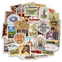 Retro Travel Stickers 50 pcs E220 1