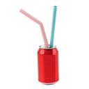Reusable Straws with Cleaning Brush 2 pcs 8