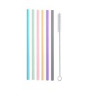 Reusable Straws with Cleaning Brush 8 mm 6 pcs 3