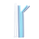 Reusable Straws with Cleaning Brushes 4 pcs 2