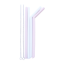 Reusable Straws with Cleaning Brushes 4 pcs 4