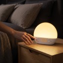 Réveil lumineux avec simulation de lever et coucher de soleil 30 sons pour dormir et bruit blanc 12 lumières colorées Dimming progressif Blanc 2