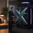 Reversibel ventilator til computerskabe 120 mm med ARGB belysning og FDB leje 12 V 1600 rpm til køling af gaming- og arbejds-PC'er 4