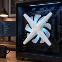 Reversibler Ventilator für Computergehäuse 120 mm mit ARGB-Beleuchtung und FDB-Lager 12 V 1600 U/min zur Kühlung von Gaming- und Arbeits-PCs 6
