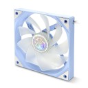 Reverzibilis ARGB ventilátor PC házba 120 x 120 x 25 mm fordított légáramlással és PWM 4pin 12 V világoskék színben 2