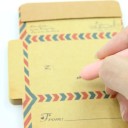 Revitettävä muistilappu 45 kpl retro kirjekuoria 2v1, 7,5 × 5,2 cm kaksipuolinen paperi kirjekuori ja kirjepaperi 2