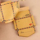 Revitettävä muistilappu 45 kpl retro kirjekuoria 2v1, 7,5 × 5,2 cm kaksipuolinen paperi kirjekuori ja kirjepaperi 3