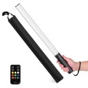 RGB LED rörljus med fjärrkontroll Ljusstav 55 cm Justerbar ljusstyrka och färger 3200–5600 K Batteri 2600 mAh För foto och video 2
