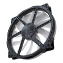 RGB wentylator do obudowy komputera 200 x 200 x 25 mm z podświetleniem ARGB 5 V 3pin i zasilaniem 12 V w czarnym kolorze z białymi łopatkami 5
