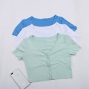 Ribbet crop top til kvinder A1357 2