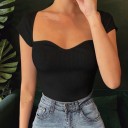 Ribbet top til kvinder A1315 5