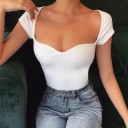 Ribbet top til kvinder A1315 2