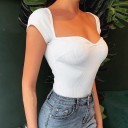 Ribbet top til kvinder A1315 3