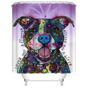 Rideau de douche avec chien 4