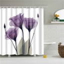 Rideau de douche avec motif de plante 6