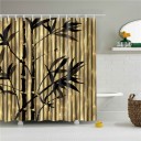 Rideau de douche avec motif de plante 4