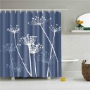 Rideau de douche avec motif de plante 3