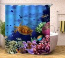 Rideau de douche avec motif marin 3
