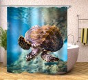 Rideau de douche avec motif marin 13