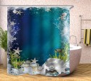 Rideau de douche avec motif marin 7
