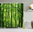 Rideau de douche avec motif nature 2