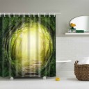 Rideau de douche avec motif nature 7