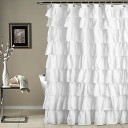Rideau de douche blanc 1