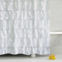 Rideau de douche blanc 5