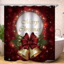 Rideau de douche motif de Noël 4