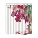 Rideau de douche motif papillons 3