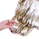 Rideau de fête avec franges mat 3 x 1 m 5
