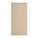 Rideau plissé magnétique pour porte 80x200 cm en polyester avec texture en lin, anneaux métalliques, crochets en acier inoxydable, poignée de passage 1