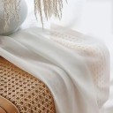 Rideaux de fenêtre transparents Rideaux en tulle blanc massif avec fixation par crochets Rideaux en voilage pour fenêtre française Rideaux modernes et simples 300 x 250 cm 2