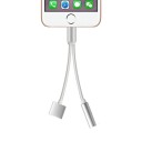 Riduttore per Apple iPhone Lightning a 3,5mm jack / Lightning K66 1