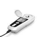 Rifrattometro digitale – zucchero Brix 0–55 %, precisione ±0,2 %, display LCD, ricaricabile USB, ATC, bianco, per frutta, succhi e bevande 3