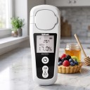 Rifrattometro digitale – zucchero Brix 0–55 %, precisione ±0,2 %, display LCD, ricaricabile USB, ATC, bianco, per frutta, succhi e bevande 6