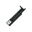 Righello laboratoriale dentale multifunzionale 110 x 35 mm Lega medica Precisione ±0,05 mm Righello protesico bifacciale 5