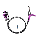 Right Rear Hydraulic Disc Brake 1400 mm Bidirectional Oil System 22.2 mm Handlebars Complete Set for Bicycle 4