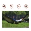 Riippumatto ulkokäyttöön tarkoitettu retkiriippumatto hyttysverkolla 250x120 cm kannettava verkko 1-2 hengelle kevyt kokoontaitettava 10