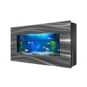 Riippuva akvaario 90 x 12 x 44,5 cm Seinäkiinnitettävä Karkaistusta Lasista Valmistettu Akvaario Moderni Ultraohut Akvaario Helppo Asentaa 1