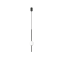 Riippuva LED-kattokruunu putki- ja pallolampulla Minimalistinen valaistus Säädettävä pituus 200 cm Lämmin valkoinen valo 3000K 90-260V 1