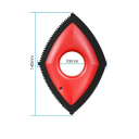 Rimuovi peli di animali 14,5x9,5x1,8 cm Strumento di pulizia per divano, tappeto, sedile auto Riutilizzabile 4 punte Manico Design doppio lato 5