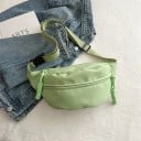 Riñonera colorida para mujer, 35 x 15 x 9 cm, impermeable, con forma de media luna, gran capacidad, para viaje, con cremallera, estilo 4