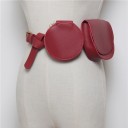 Riñonera de piel para mujer J158 7