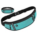 Riñonera deportiva para correr de 40 cm. Riñonera deportiva colorida con elementos reflectantes. Múltiples bolsillos. Circunferencia ajustable de 80 a 100 cm. 10