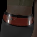 Riñonera deportiva para correr de 40 cm. Riñonera deportiva colorida con elementos reflectantes. Múltiples bolsillos. Circunferencia ajustable de 80 a 100 cm. 2