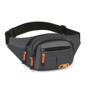 Riñonera unisex 35 x 15 x 5 cm Bolsa impermeable para móvil y documentos Riñonera deportiva multibolsillos Correa resistente Bolsillo con cremallera para hombre y mujer 13
